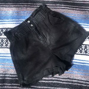 Vintage High Waisted Sailor Shorts Stretch Waist